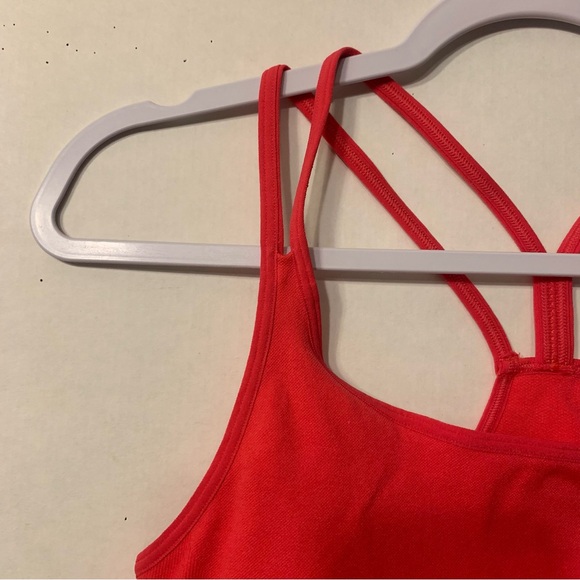 Zella Red Hibiscus Strappy Sports Bra Womens Size XL Seamless - Picture 5 of 14